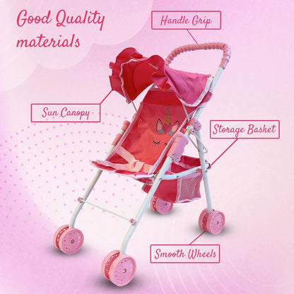 My First Doll Stroller Denim for Baby Doll