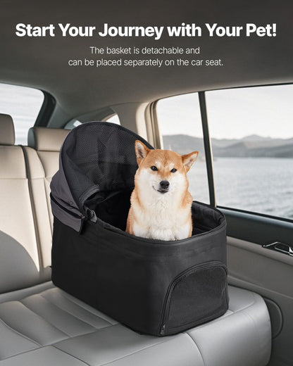 VEVOR Pet Stroller, 44 lbs Weight Capacity, Foldable Dog Cart, 4 Wheels Cats Stroller with Mesh Windows & Revrsible Handle, Portable Pet Carrier with Brake, for Small to Medium Pets