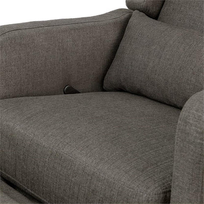 Davinci Carter's Arlo Recliner and Swivel Glider, Water Repellent & Stain Resistant, Greenguard Gold & CertiPUR-US Certified, Performance Forest Green Linen