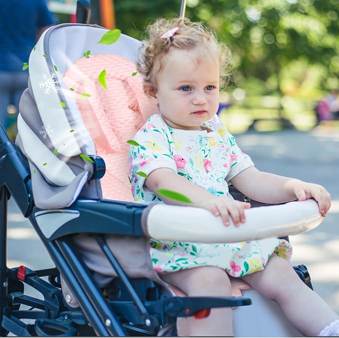 KAKIBLIN Infant Car Seat Insert, Baby Car Seat Cushion, Car Seat Pad Support for Newborn, Universal Car Seat Insert for Strollers, Car Seats, High Chairs and Swings