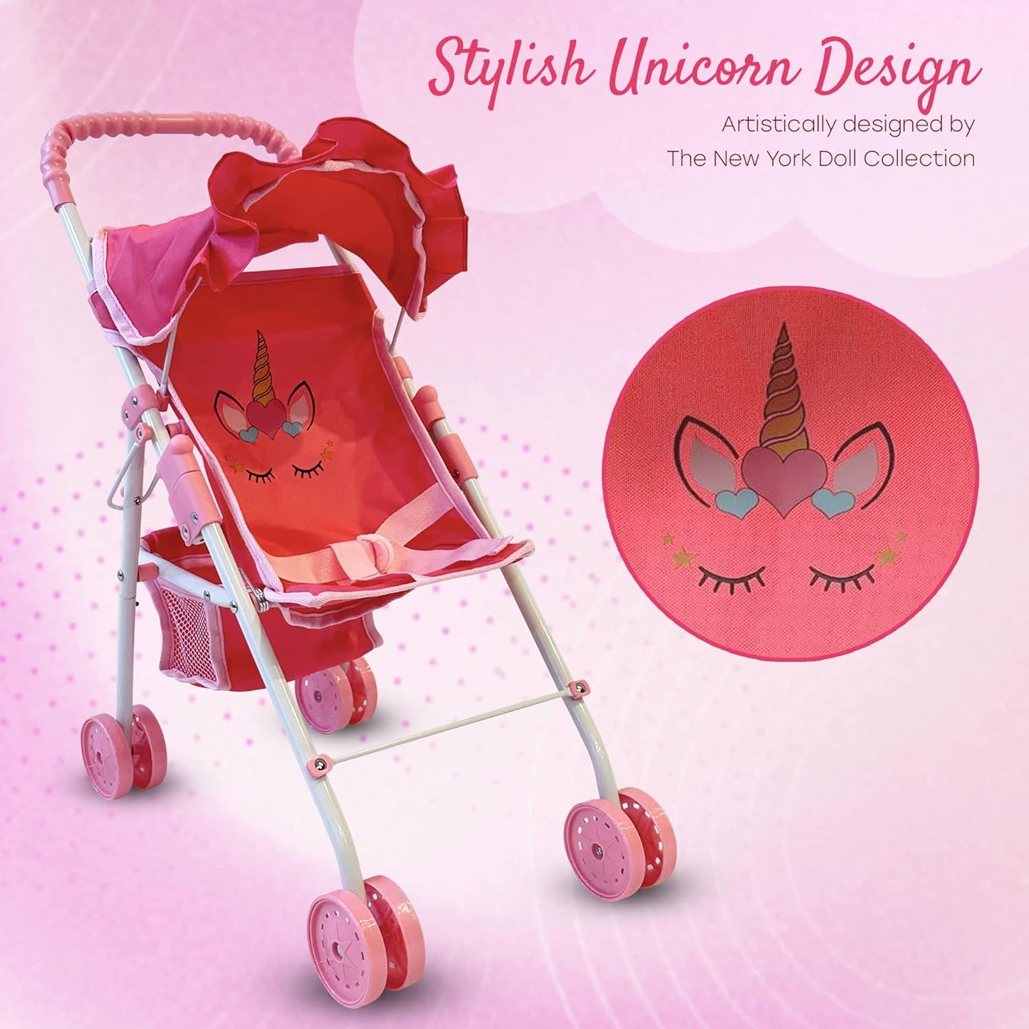 My First Doll Stroller Denim for Baby Doll