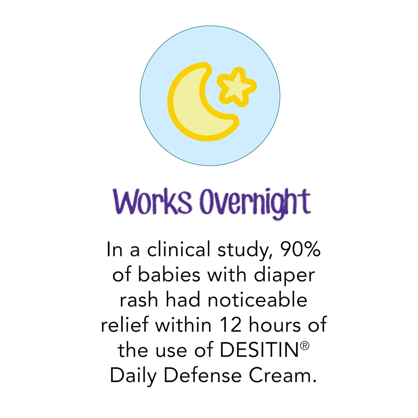 Desitin Daily Defense Baby Diaper Rash Cream with Zinc Oxide to Treat, Relieve & Prevent diaper rash, Hypoallergenic, Dye-, Phthalate- & Paraben-Free, 4 oz