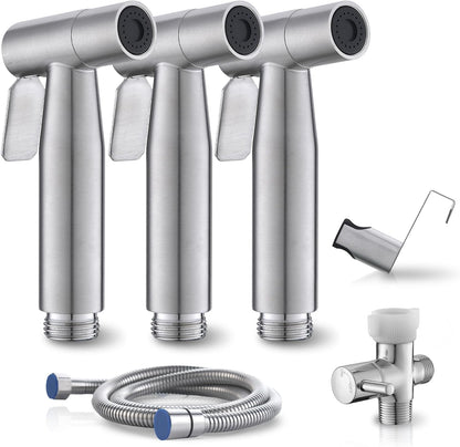 BRITULIF Handheld Bidet Sprayer for Toilet, Jet Sprayer for Toilet Muslim Shower, Adjustable Cloth Diaper Sprayer Bidets Attachment for Toilet, Toilet Bidet Sprayer with Bidet Hose for Feminine Wash