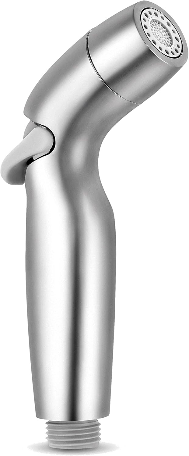 Dual Mode Toilet Bidet Sprayer Head – Chrome Finish Handheld Bidet for Toilet & Bathroom Cleaning – Cloth Diaper Sprayer, Muslim Shower, Jet Spray – G1/2 Coupling