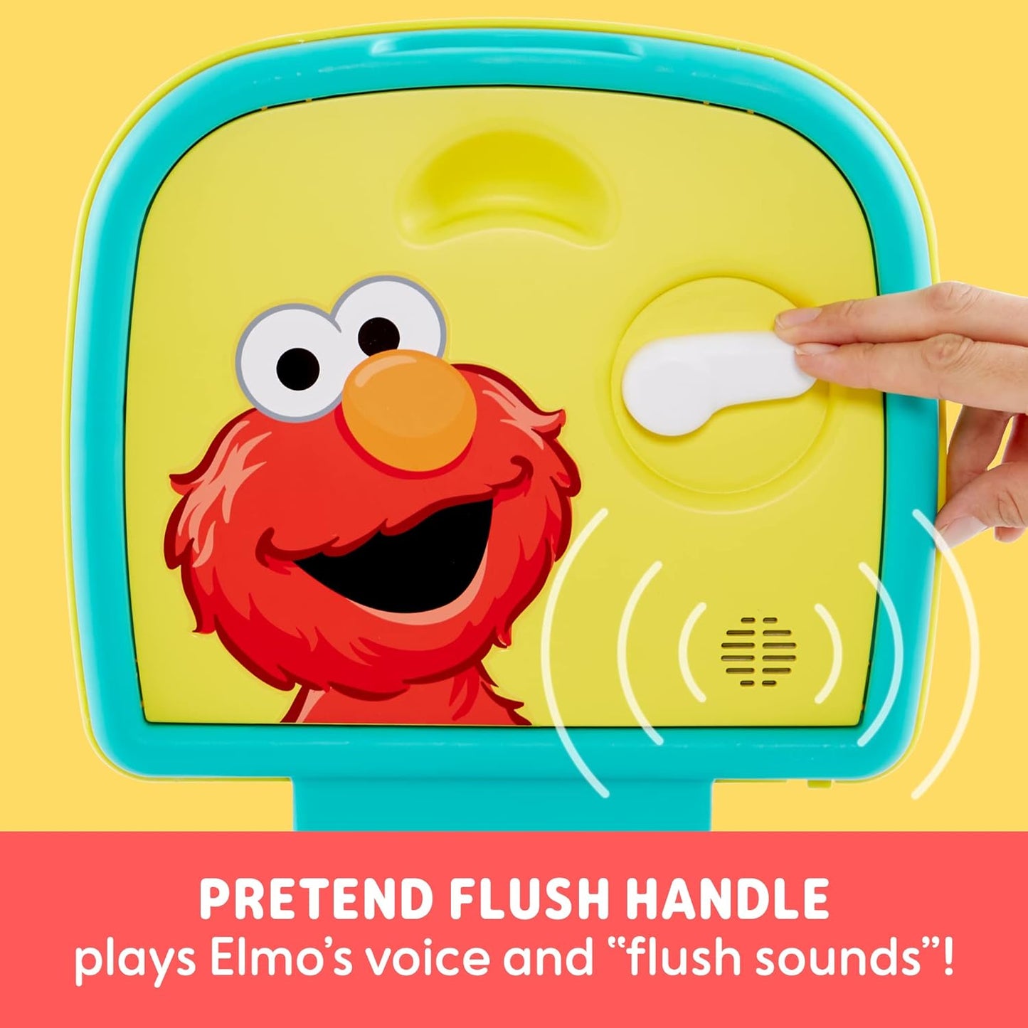 Sesame Street Cookie Monster Terrific 3 in 1 Potty Training Toilet Seat and Step Stool, Easy Clean Design with Flush Handle and Sounds, Portable, Great for Travel, Perfect for Toddler Boys & Girls 1-3