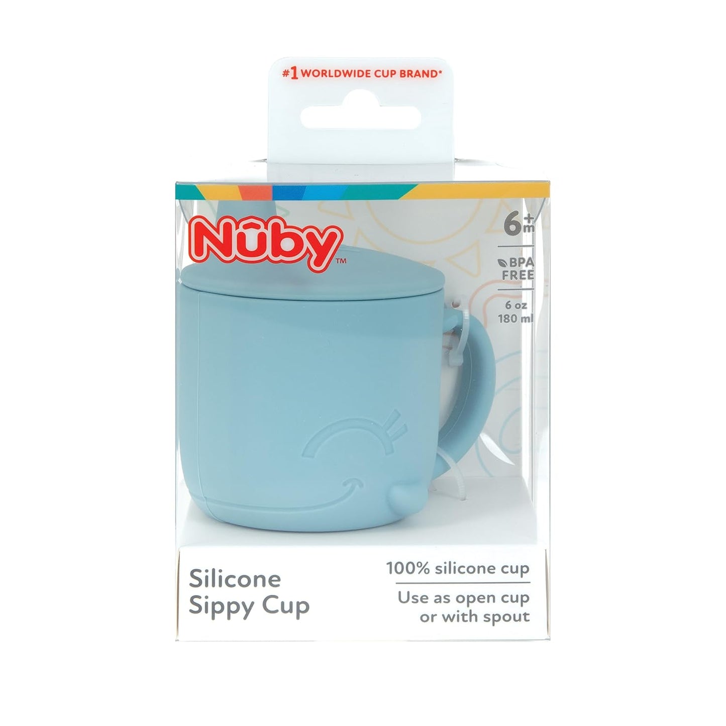 Nuby Animal Friend Silicone Round Bowl - Toddler Bowl - 6+ Months - Pink Whale Bowl