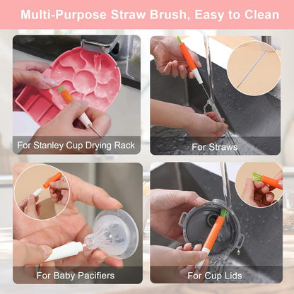 Water Bottle Drying Rack, Silicone Tumbler Drying Rack, Baby Bottle Dryer Holder, Cup Dryer for Stanley 20/30/40 oz, Mugs, Glasses