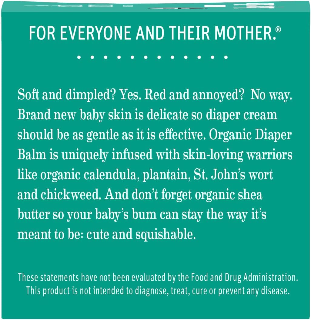 Earth Mama Organic Diaper Balm - 4 fl oz - Diaper Cream for Baby - Safe for Sensitive Skin - Baby Essentials