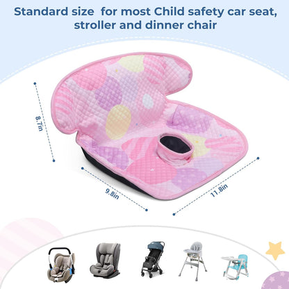 COOLBEBE Infant Car Seat Protector for Potty Training, 2 Pack Dry Waterproof Car Seat Liner Toilet Training for Baby Infant Toddler, Piddle Pads Cover Car Seat Pad for Strollers & Carseat (Grey,2PC)