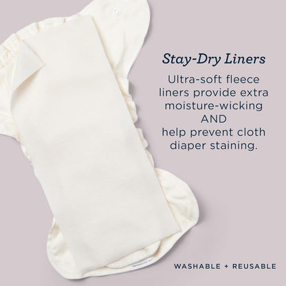 Esembly Tossers – Disposable Bamboo from Viscose Diaper Liners for Cloth Diapers – Earth-Friendly, Fragrance-Free, Chlorine-Free – One Size, 200 Liners (2-Pack of 100-Liner Rolls)