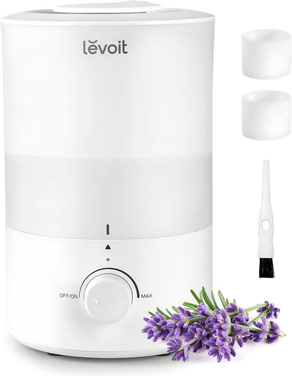 LEVOIT Dual 200S Smart Humidifiers for Bedroom, Top Fill, Customize Humidity for Home, Baby Nursery & Plants with Humidistat, Essential Oil Diffuser, Schedule, Timer, APP & Voice Control, 3L, Blue