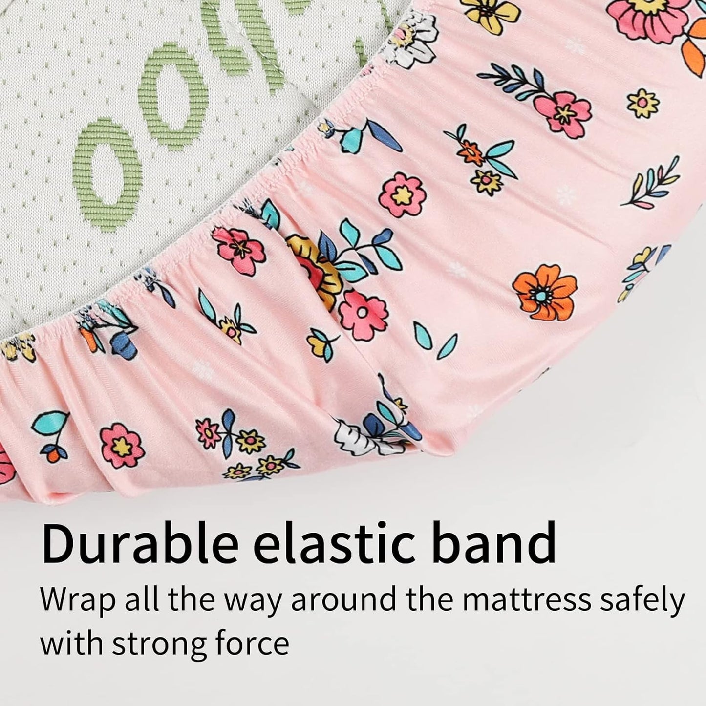 Onacosht Stretchy Bassinet Sheets 33" x 19" Compatible with Mika Micky, KoolaBaby (3 in 1), BabyBond, HARPPA and RICUTON Bedside Bassinet, 3 Pack for Baby Boy and Girl, Pink Floral