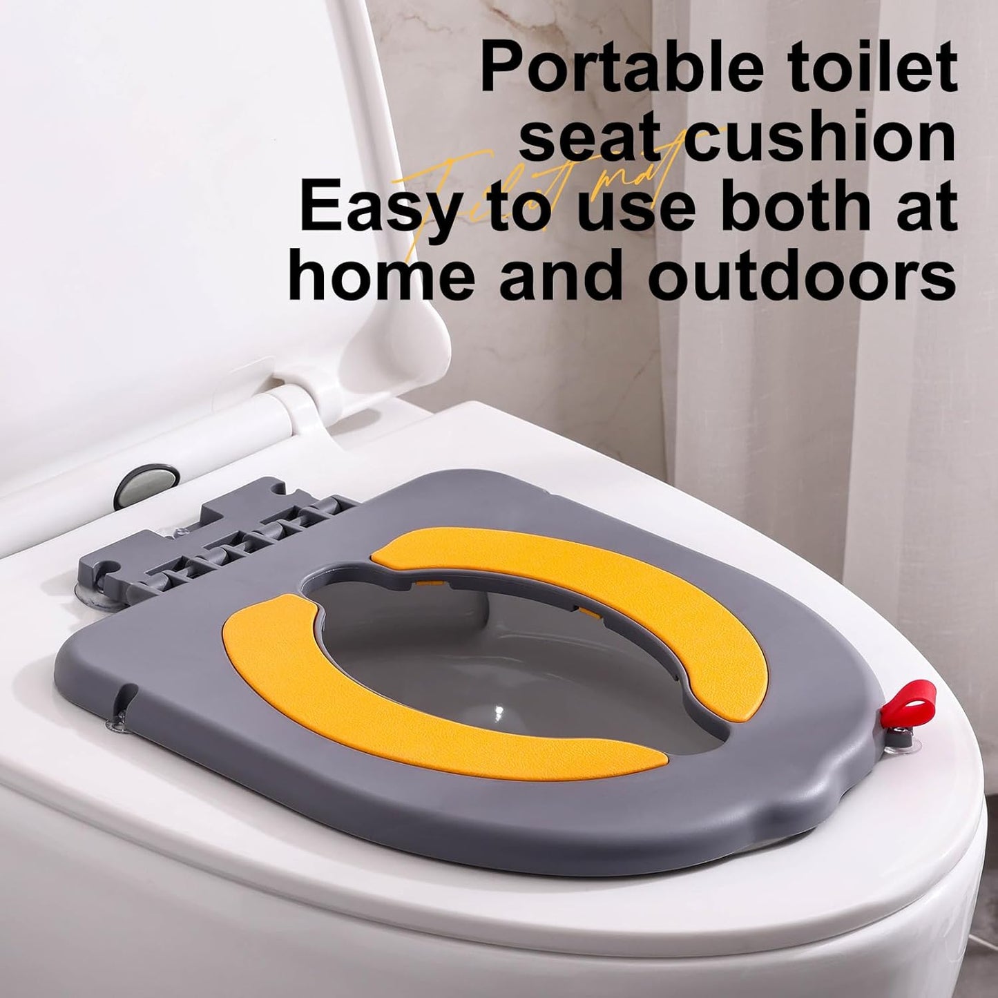 Portable Potty Training Seatï Upgraded Non-Slip-Anti pinch buttocks, No need to disassemble and install every time, saving a lot of time for Toddlers & Kids, Suitable for multi shaped toilets (Pink)