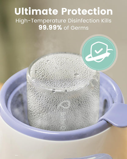Bottle Warmer, Grownsy 8-in-1 Fast Baby Bottle Warmer with Timer, Safe for Breastmilk Nutrients, Accurate Temperature Control, with Defrost, Sterili-zing, Keep Warm, Heats Baby Food & Bottles