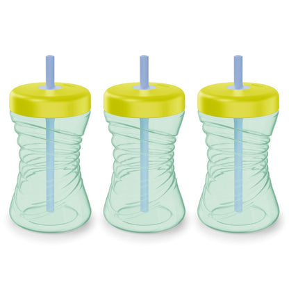 NUK Fun Grips Hard Spout Sippy Cup 10 oz. | Easy to Hold BPA Free Spill Proof Toddler Cup 4pk