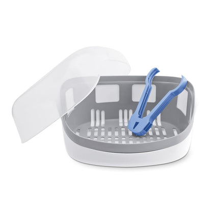 Chicco 3-in-1 Modular Electric Steam Sterilizer for Baby Bottles, Feeding Accessories, and More | Eliminates 99.9% of Germs | 3 Configurations | Automatic Shut-Off and Quiet Operation