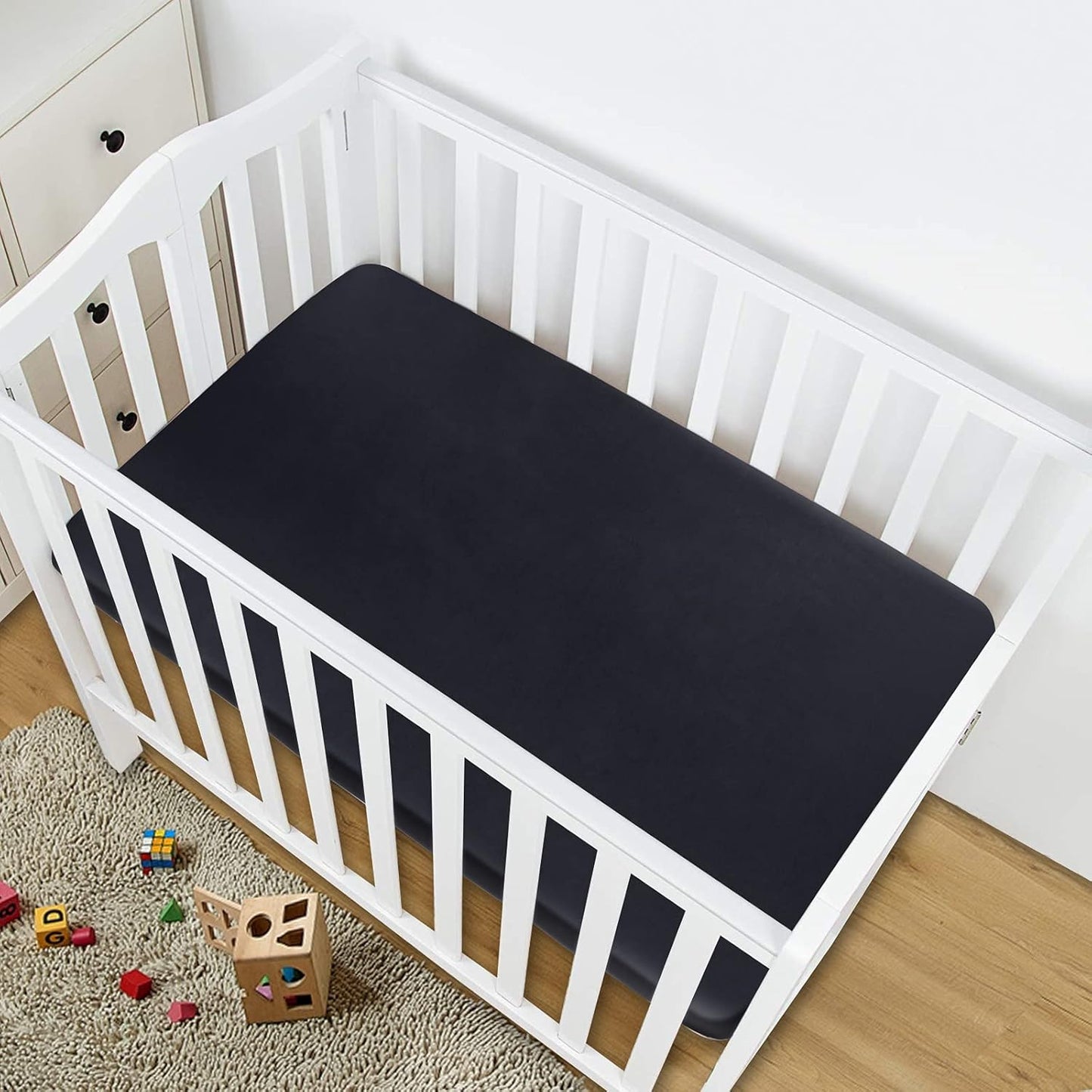 Bassinet Sheets for Baby Boy Girl, Satin Bedside Sleeper Sheets to Fit Mika Micky&Baby Delight&Dream On Me&Baby Joy Bassinet, Bassinet Sheet for Baby Hair (33"x20"x5") Silk Bassinet Sheets, Grey