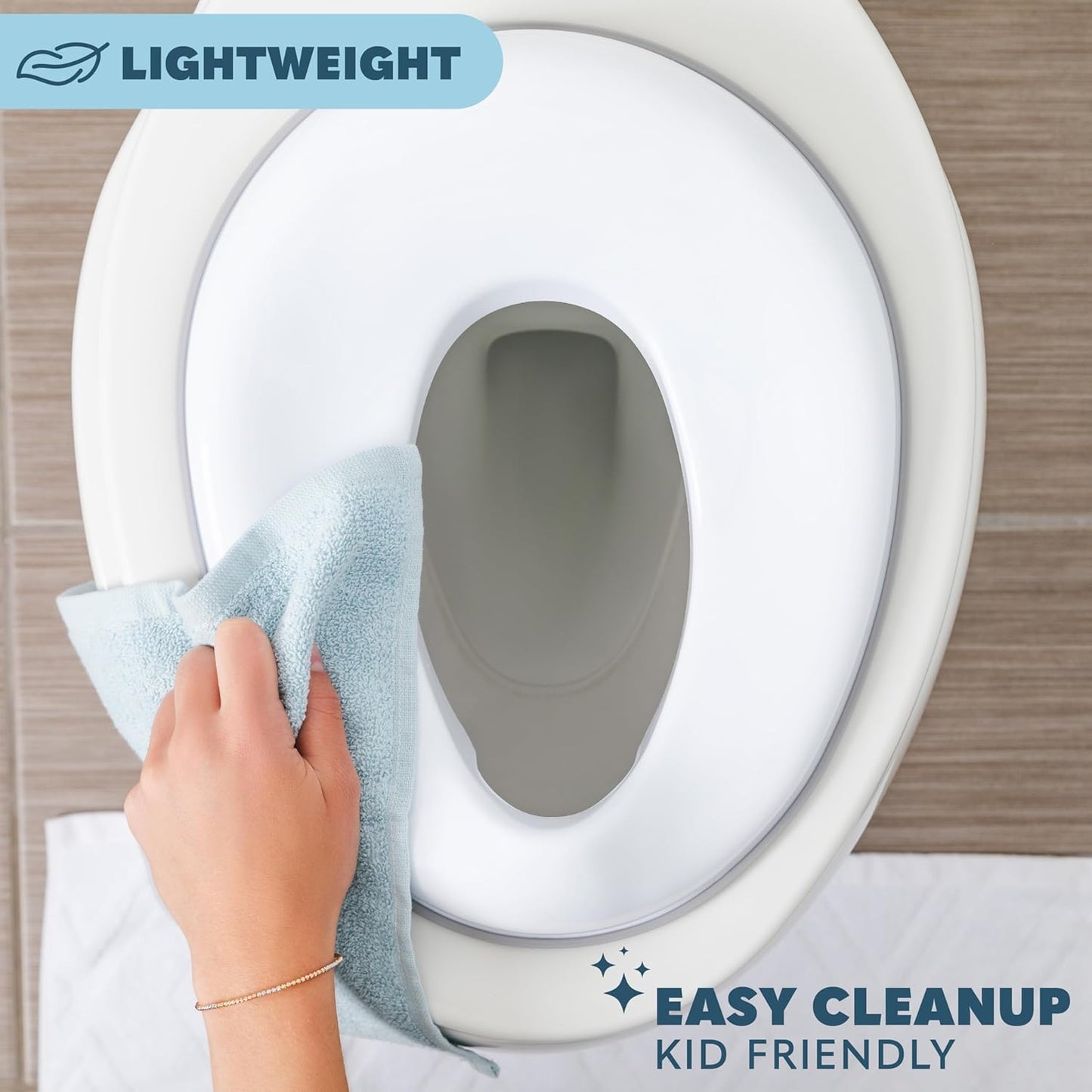 Todays Kids Toddler Potty Training Seat - Toddler Toilet Seat Attachment for Boys & Girls w/Splash Guard, Non-Slip Grip for Secure Fit, Fits Standard Round & Oval Toilets, Storage Hook Included, Pink