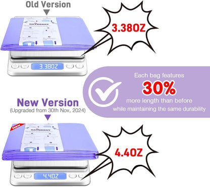 Diaper Pail Refill Bags Compatible With Dekor Plus Diaper Pail, Extra 30% Length, Lavender Scent, 10 Pack