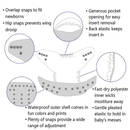 ALVABABY 12pcs Microfiber Inserts,Soft Cloth Diaper Liner,3-Layer Absorbent Inserts,Reusable for Baby Cloth Diapers 12T