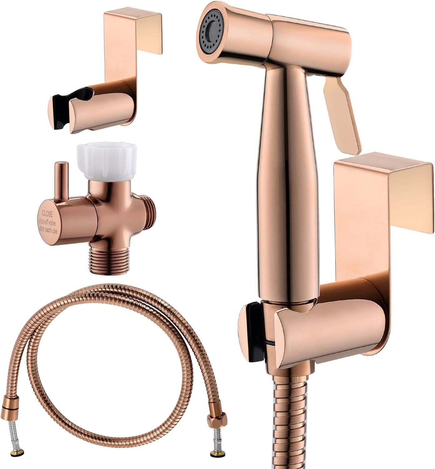Purrfectzone Bidet Sprayer for Toilet, Handheld Sprayer Kit, Cloth Diaper Sprayer Set - Easy to Install - Stainless Steel