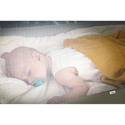 hauck Baby & Toddler Foldable Travel Cot and Portable Playpen, Dream N Play Plus, Grey