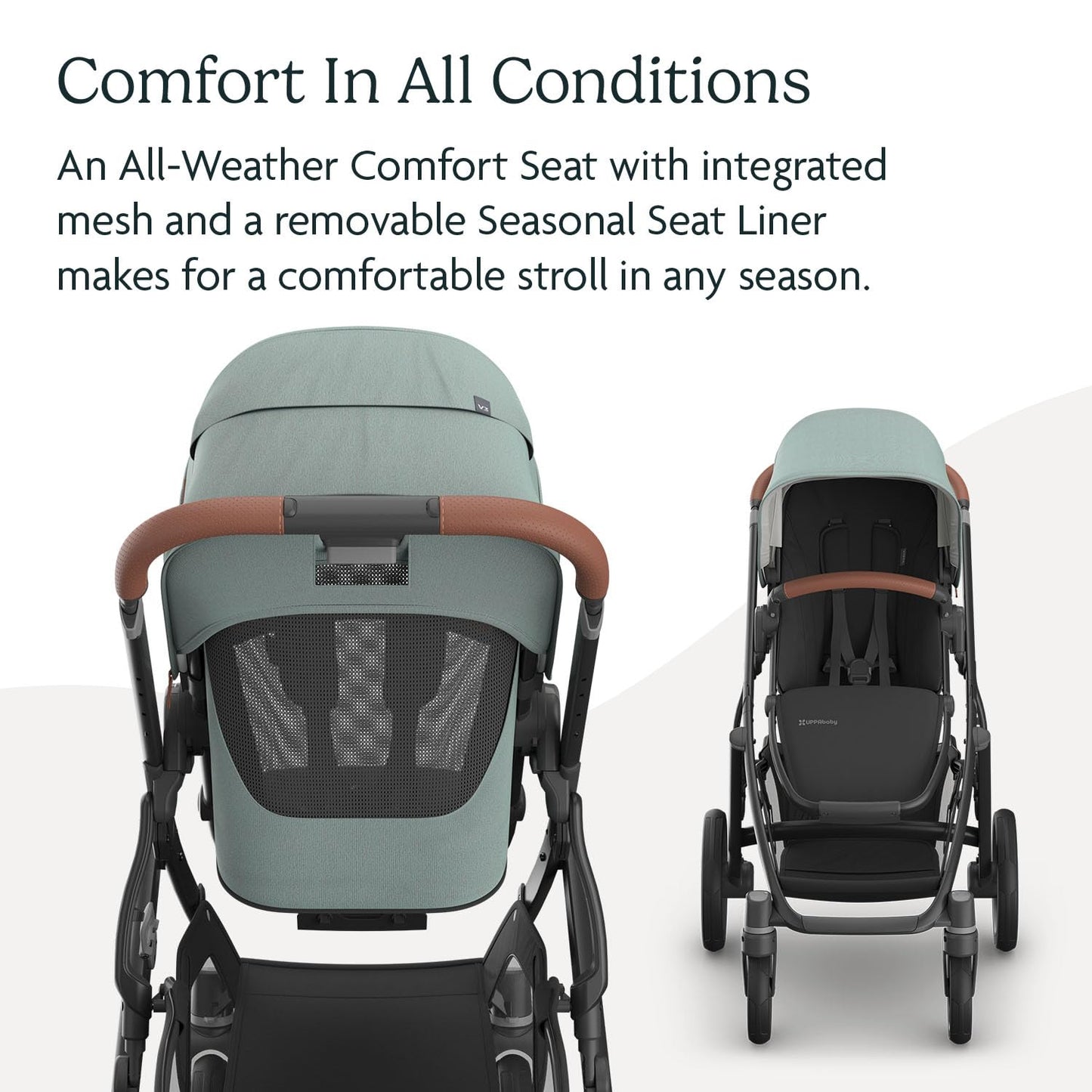 UPPAbaby Vista V3 Convertible Single-to-Double Stroller for Baby & Toddler, 30+ Configurations, Car Seat Compatible, All-Wheel Suspension, XL Basket – Owen (Mocha Mélange/Carbon Frame)