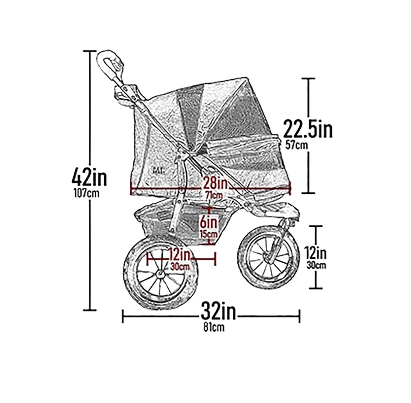 Pet Gear No-Zip NV Pet Stroller for Cats/Dogs, Zipperless Entry, Easy One-Hand Fold, Gel-Filled Tires, Plush Pad + Weather Cover Included, Caribbean Blue