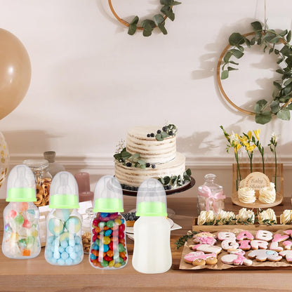 SiliFine 30 Pcs Baby Shower Favors Party Bottle Chug Game Mini Bottles Gift Sets for Gender Reveal Birthday Party Supplies Gift (Pink)