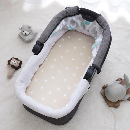 PHF 3 Pack Soft Mini Crib Sheets, Floral & Animal Pack N Play Sheets for Baby Boys Girls, No Slip Universal Fit for Pack N Play, Playard, Portable and Mini Crib Mattresses,Floral & Animal