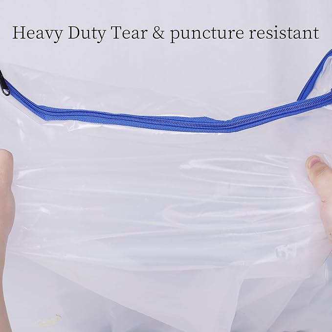 2 Pack Small Mattress Storage Bags with Zipper -4 Mil Plastic Waterproof Mattress Bags for Moving and Storage