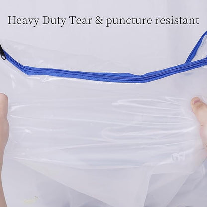 2 Pack Small Mattress Storage Bags with Zipper -4 Mil Plastic Waterproof Mattress Bags for Moving and Storage