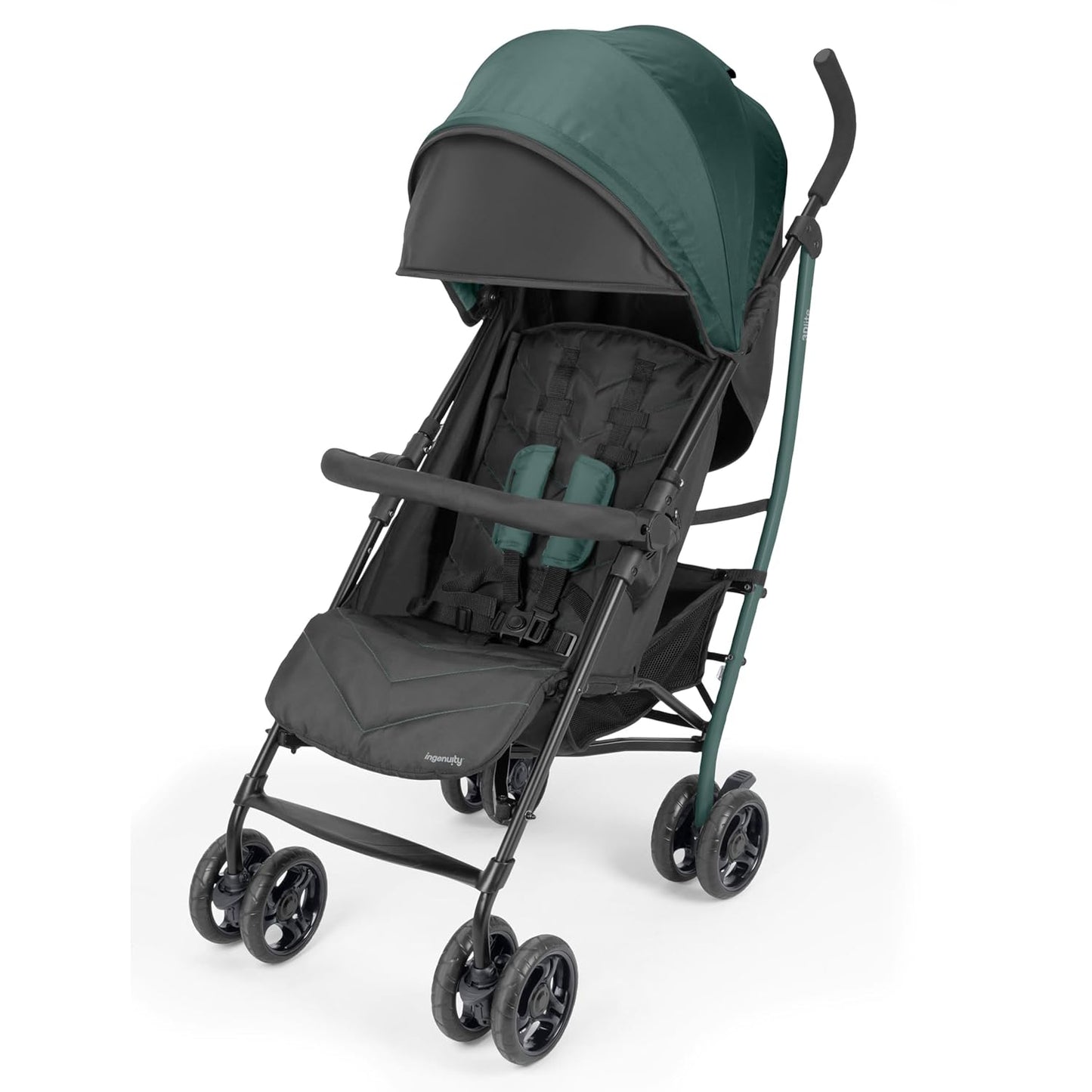 Ingenuity 3Dlite Convenience Stroller, Gray – Lightweight Stroller with Aluminum Frame, Large Seat Area, 4 Position Recline, Extra Large Storage Basket – Infant Stroller for Travel and More