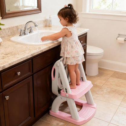 Potty Training Seat, SKYROKU Upgrade Toddler Toilet Seat for Kids Boys Girls, 2 in 1 Potty Training Toilet, Splash Guard Anti-Slip Pad Step Stool,New Sector-Shape Stabilized Base (8899+Grey)