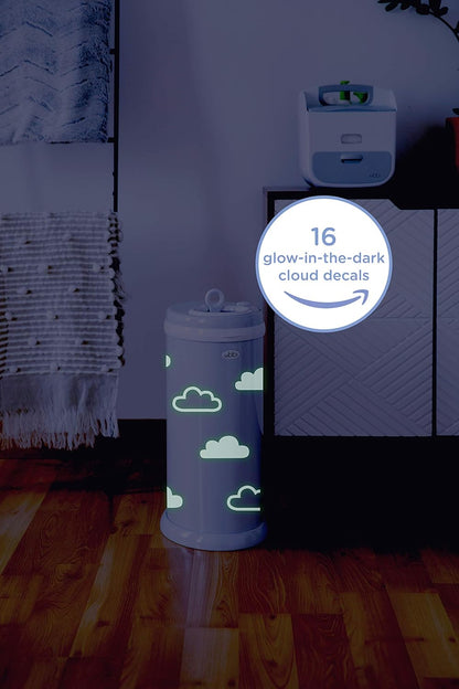 Ubbi Panda Peel and Stick Decal Stickers, Decorative Sticker for Diaper Pail or Baby Nursery