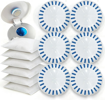 PurifyLogix 6 Sets of 3.5" Baking Soda Cartridges for Munchkin Step and Pail Diaper Pails, 6* Cartridge & 6* Lavender Scented Baking Soda Bags, Diaper Pail Deodorizers Odor Absorber for Diaper Pails