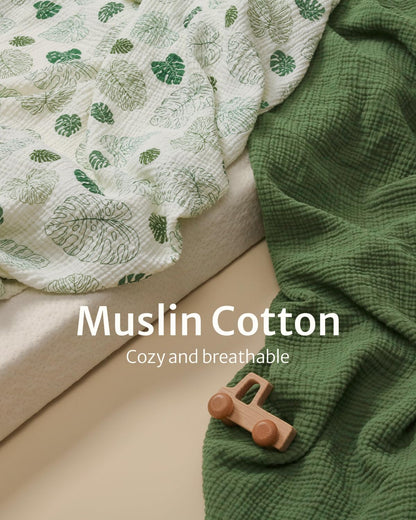 Blissful Diary Muslin Bassinet Sheets for Baby Girls Boys, Boho Soft Cotton Fitted for Oval Hourglass Rectangle Mattress, 2 Pack(Sunshine&Brown)