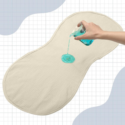 Hahafelt 3 Pcs Changing Pad Liners Fits in Peanut Shape Changing Pad Waterproof Diaper Mats Organic Cotton Peanut Mats are Warm on Baby's Back, Washable Reusable (Starry Style,Multicolor)