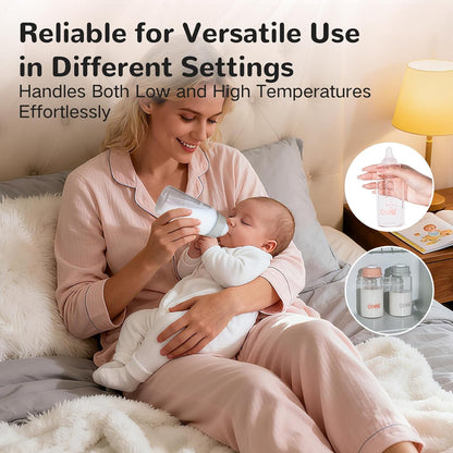 COMI Natural Glass Baby Bottle,Breastmilk Storage Bottle for Fridge,Breast Milk Container,Breast Pump Bottle Compatible with Medela Breast Pump,BPA Free,2PCS (5oz,2 Gray Lids)
