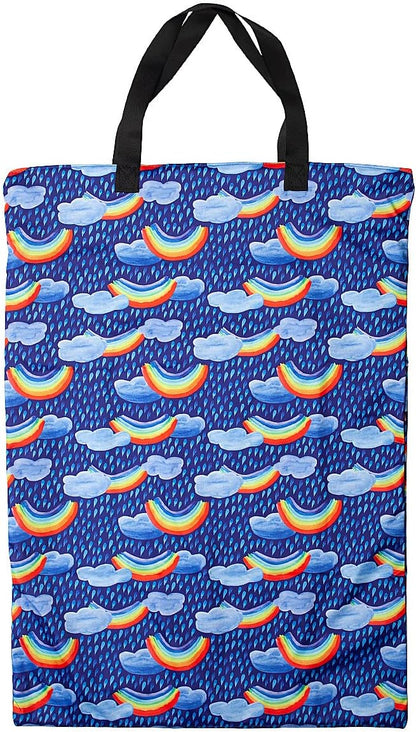 Large Hanging Wet/Dry Cloth Diaper Pail Bag for Reusable Diapers or Laundry