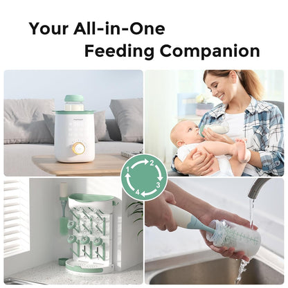 Momcozy Soft Baby Nipple Premium Natural Flow Silicone for Wide-Neck Bottles, BPA-Free, Perfectly Compatible with Momcozy Breast Milk Cooler, Small (Pack of 2)