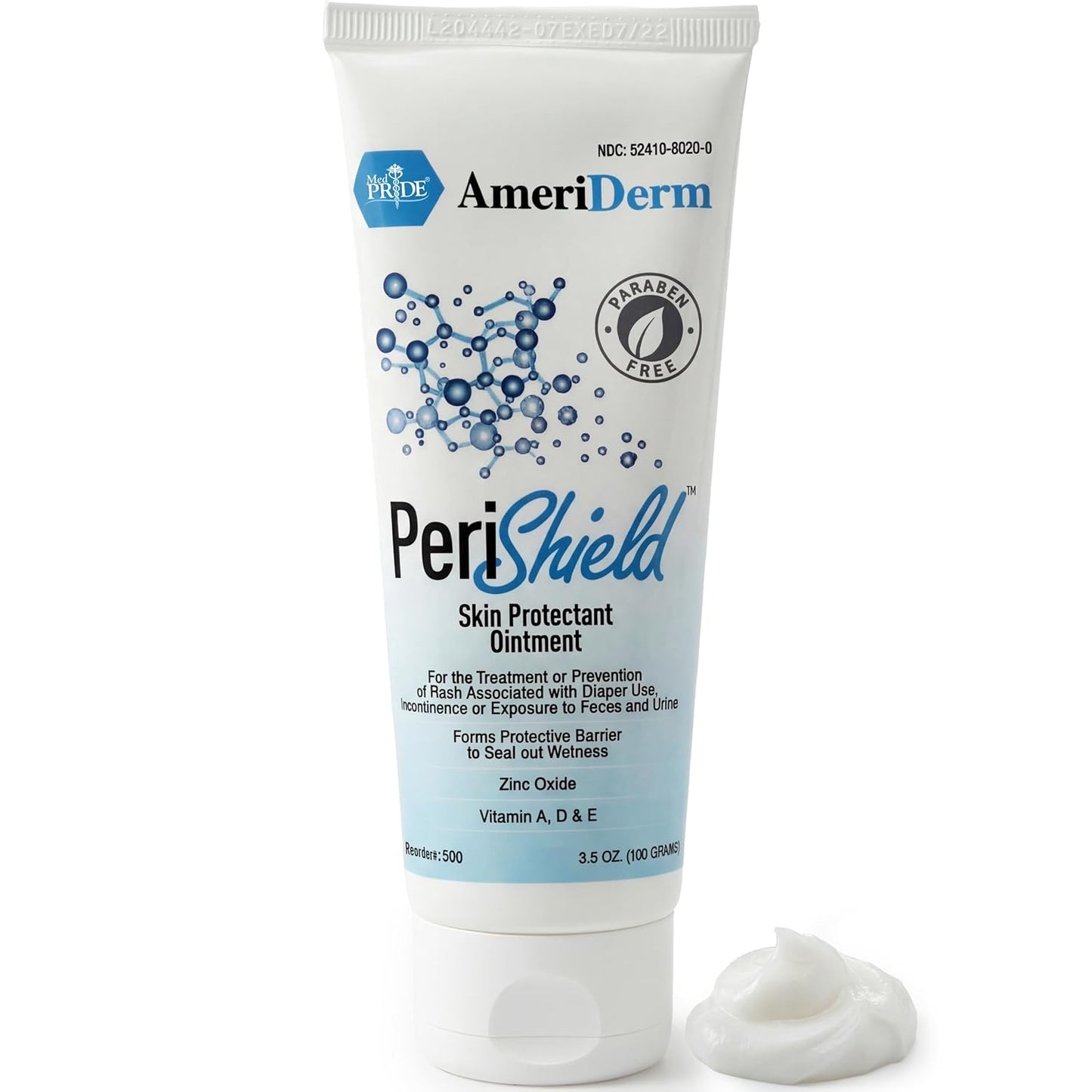 MED PRIDE Baby Diaper Rash Cream – Zinc Oxide Skin Protectant Ointment, 3.5 oz – Paraben-Free, Vitamins A D E, Moisturizing & Soothing Baby Butt Cream for Diaper Rash Relief & Prevention