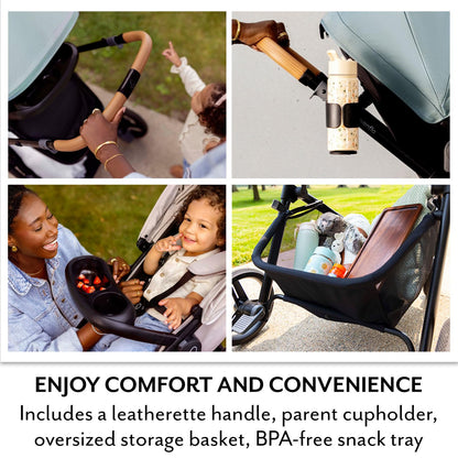 Evenflo Pivot NXT Travel System w/ Revolve180 LiteMax NXT Infant Car Seat (Pacific Green)