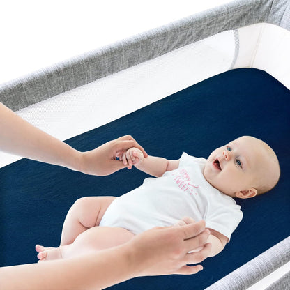 Bassinet Sheets Compatible with Bcol, bonbay, wayfong Baby Bassinet Bedside Sleeper, 100% Cotton, 2 Pack, Ultra Soft Bassinet Sheet for Baby, Gray