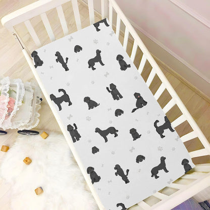 Fitted Crib Sheets Cactus and Floral Stretchy Portable Playard Sheets for Baby Toddler, Breathable Soft Mini Crib Mattress 52 x 28 in for Boys and Girls