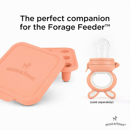 Moss and Fawn Ice Cube Tray - Forage Feeder Freezer & Teething Popsicle Mold for Breast Milk, Formula, Bone Broth, Purees, & Baby Food - BPA, Lead, & PVC-Free - Fern