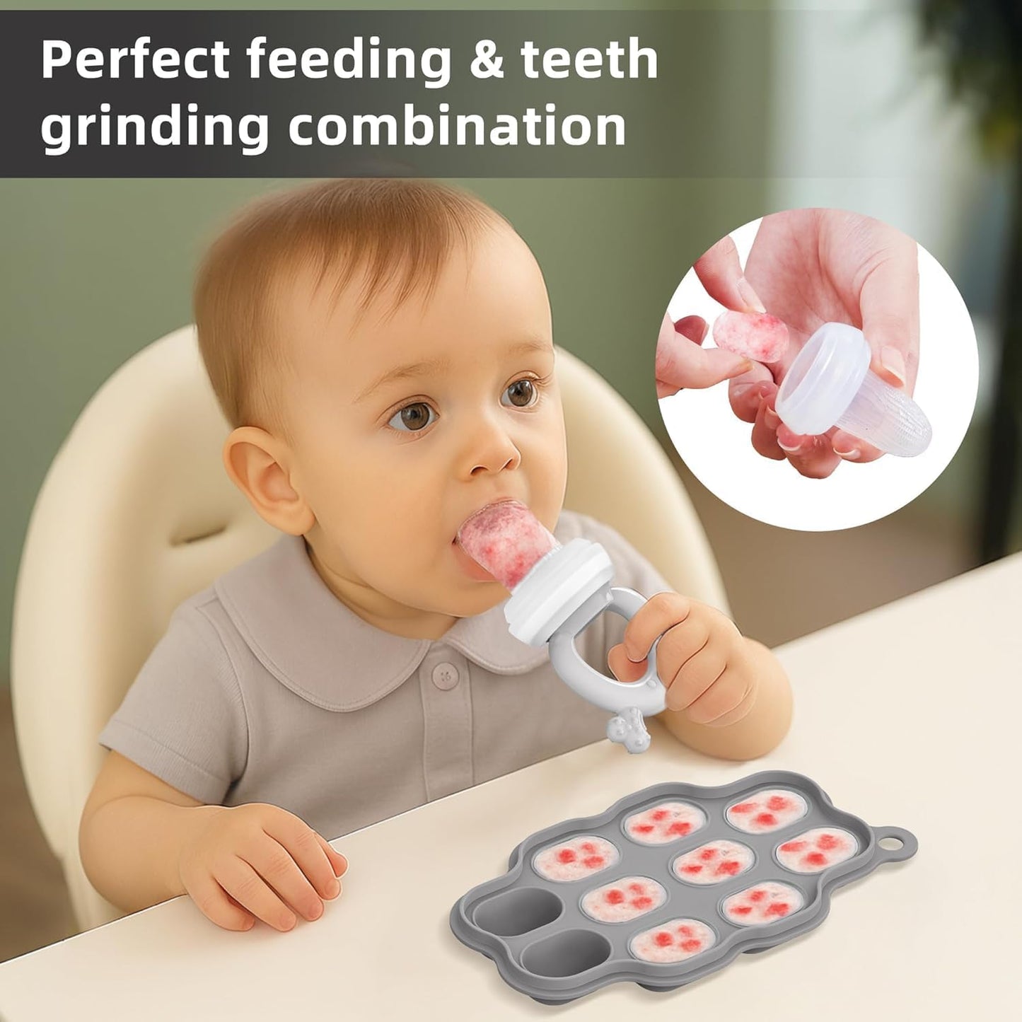 16 Pack Silicone Baby Feeding Set, BPA-Free Baby LED Weaning Supplies, Include Suction Plates, Baby Bowls, Silicone Fork & Spoon, and More, First Stage Baby Food Eating Utensils - 6+ Months(Blue, 16)