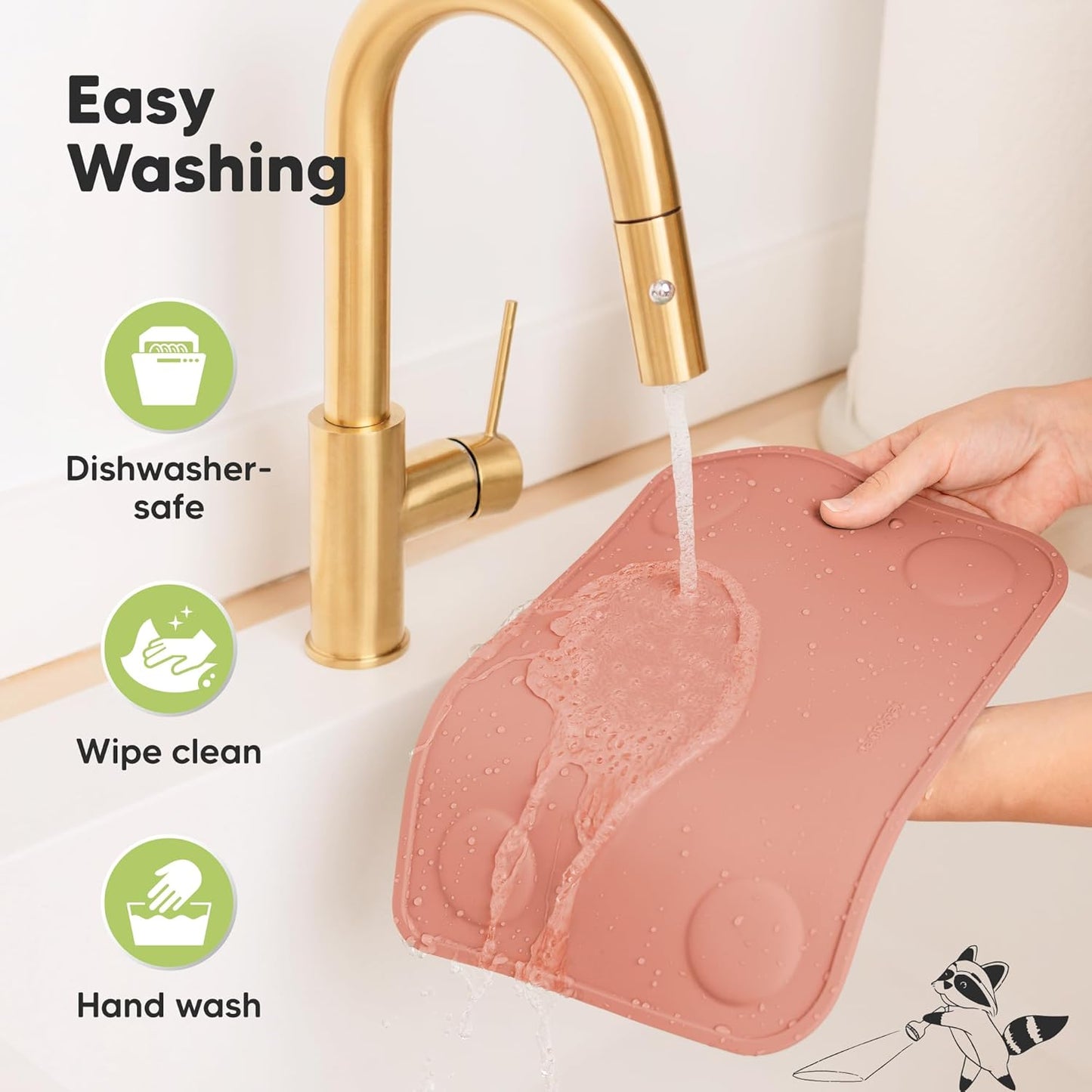 KeaBabies 2pk Silicone Placemats for Toddlers, Kids - 12x9 Non Slip Suction Baby Silicone Placemat for Restaurants, Dining Table,Travel, Easy to Clean, Food Grade/BPA-Free,Small Baby Table Mat(Slate)