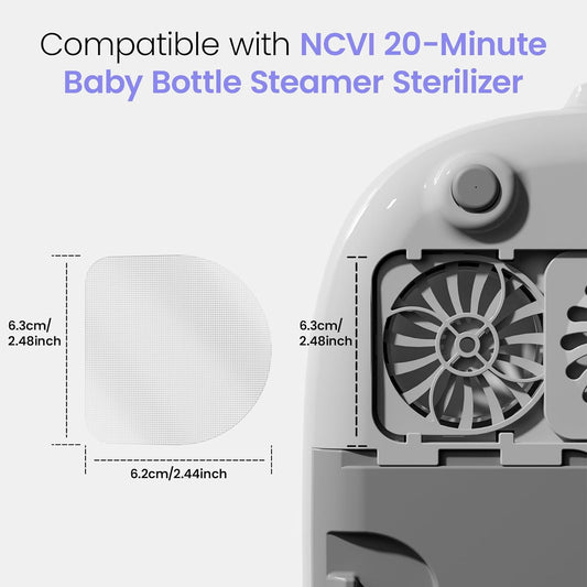 NCVI Replacement Filter Mesh for ncvi 20 Mins Fast Sterilizer and Dryer, Replace Every 3-6 Months, Set of 5