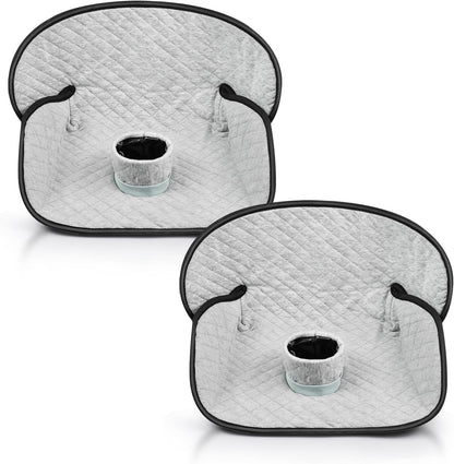 2 Pack Car Potty Training Seat Protector, Waterproof Toddler Carseat Potty Training Cover, Piddle Pads & Liners for Baby,Washable Non-Slip Leak-Proof Potty Pee Protector (Black)